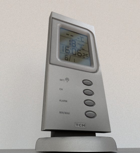 room thermometer-clock preview image 2